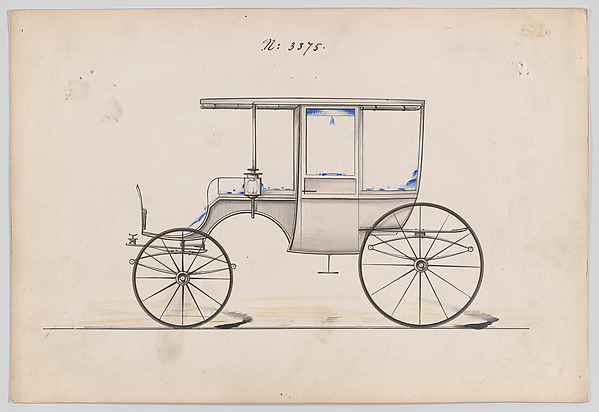 Design for 6 seat Rockaway, no. 3375