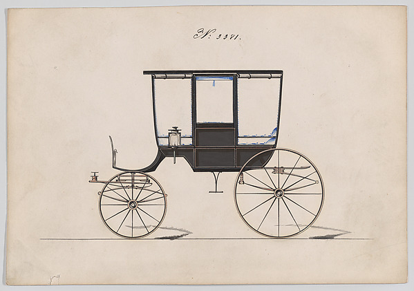 Design for 6 seat Rockaway, no. 3381