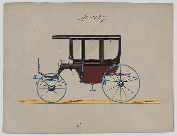 Design for 6 seat Rockaway, no. 3827