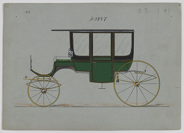 Design for 6 seat Rockaway, no. 3947