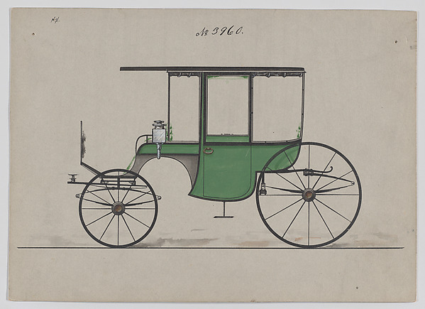 Design for 6 seat Rockaway, no. 3960