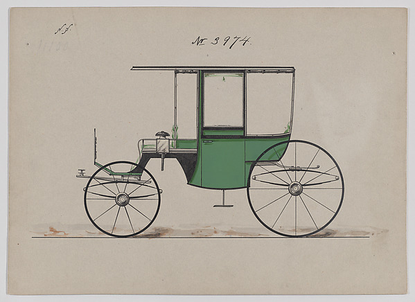 Design for 6 seat Rockaway, no. 3974