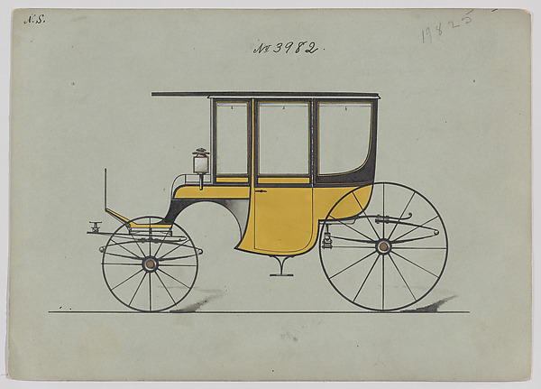 Design for 6 seat Rockaway, no. 3982
