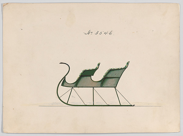 Design for 2 Seat Sleigh, no. 3546
