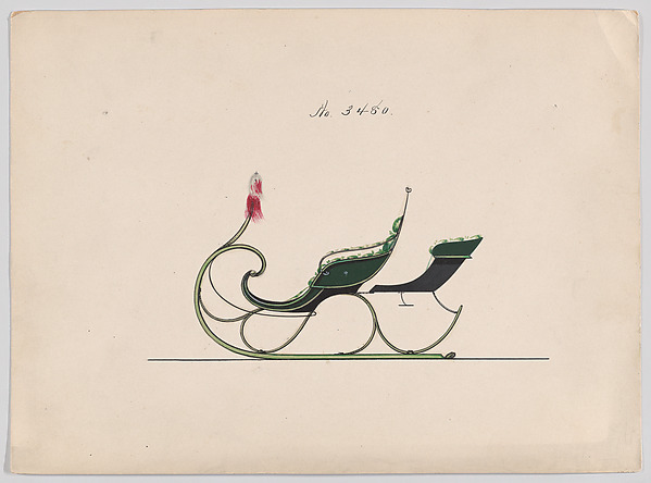 Design for Rumble Sleigh, no. 3480