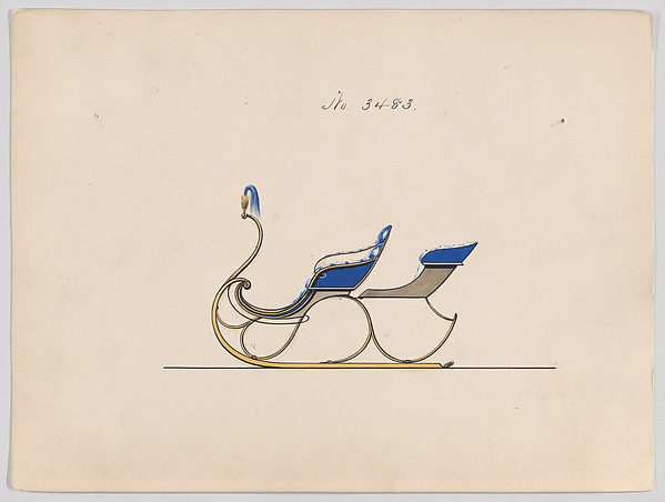 Design for Rumble Sleigh, no. 3483