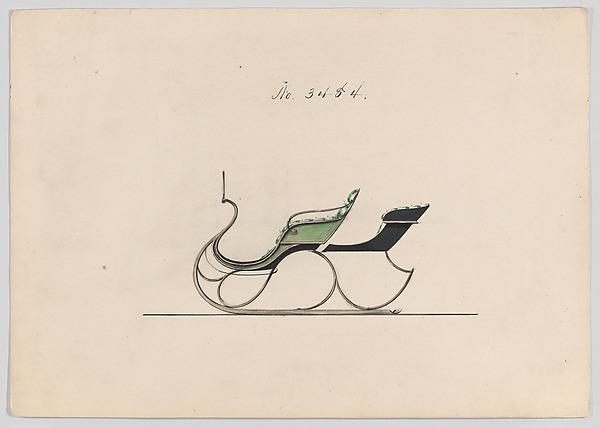 Design for Rumble Sleigh, no. 3484