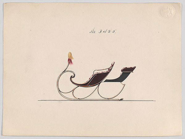 Design for Rumble Sleigh, no. 3485