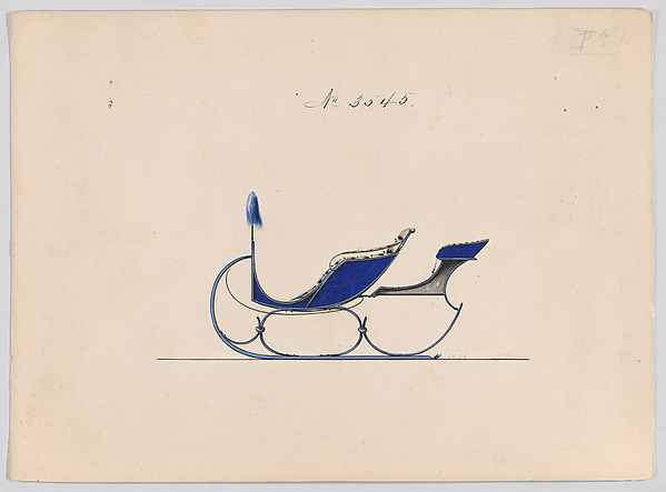 Design for Rumble Sleigh, no. 3545