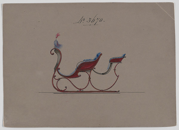 Design for Rumble Sleigh, no. 3670