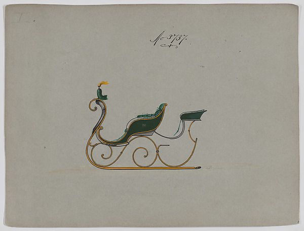 Design for Rumble Sleigh, no. 3737