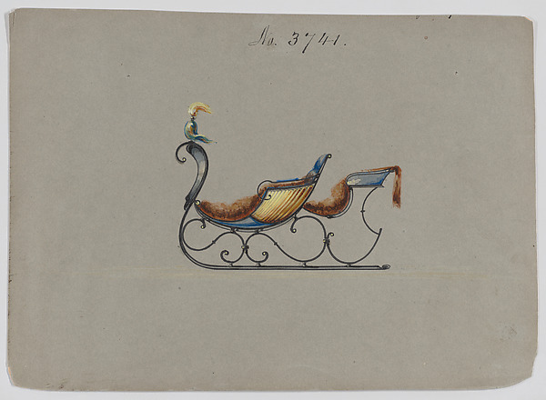 Design for Rumble Sleigh, no. 3741