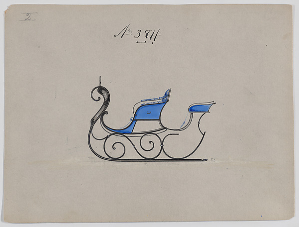 Design for Rumble Sleigh, no. 3811