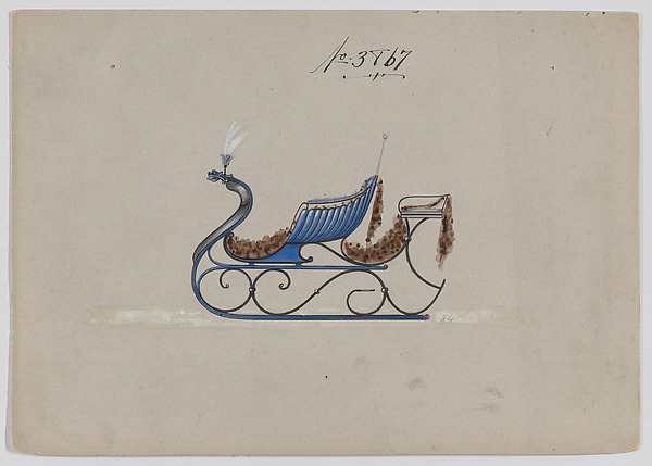 Design for Rumble Sleigh, no. 3867