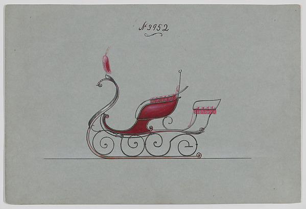 Design for Rumble Sleigh, no. 3952