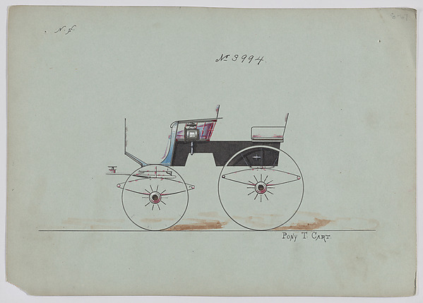 Design for 4 seat Phaeton, no top, no. 3994