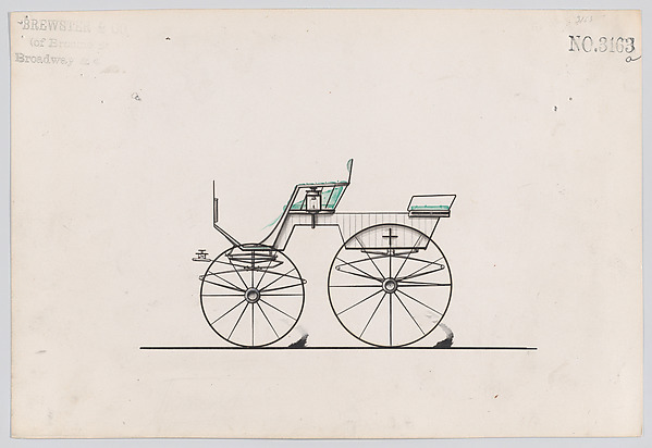 Design for T-Cart, no. 3163a by Brewster & Co., The Metropolitan Museum of Art