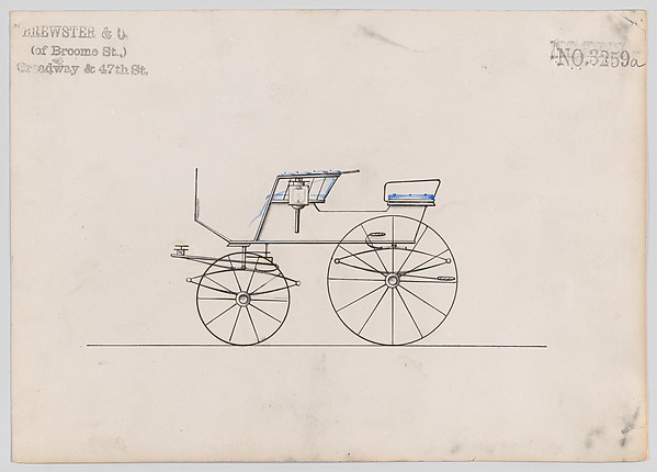 Design for T-Cart, no. 3259a by Brewster & Co., The Metropolitan Museum of Art