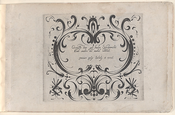 Title for the Print Series 'Grateske voer golt smeden Schrijnwerkers Ende andere des nodich hebbende'