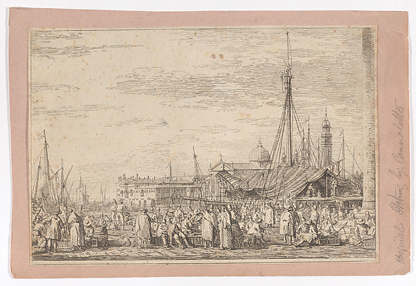 The market on the Molo in Venice