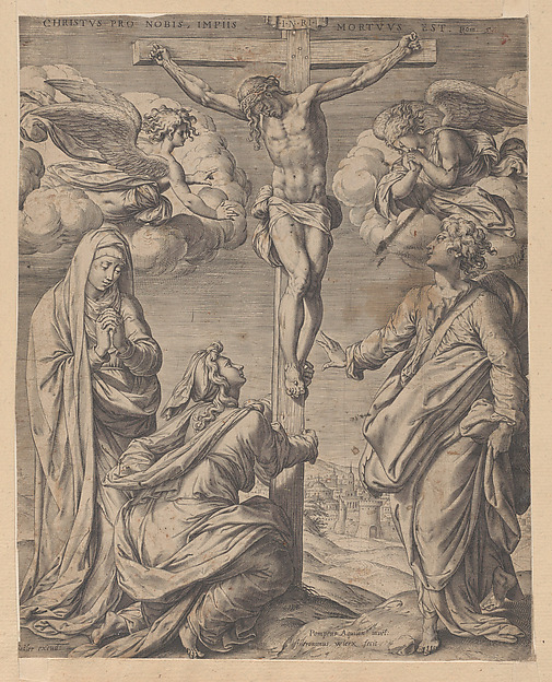 The Lamentation by Hieronymus (Jerome) Wierix