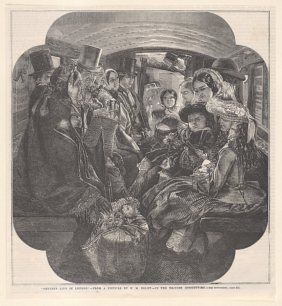 Omnibus Life in London, from "Illustrated London News"