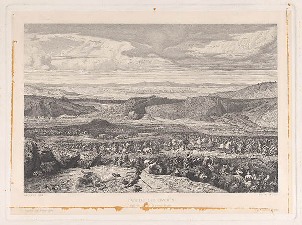Bataille des Cimbres, from "Gazette des Beaux-Arts"