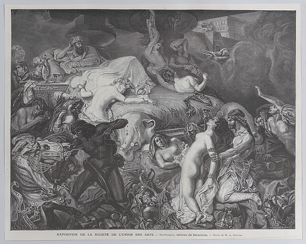 Sardanapale, from "Le Monde Illustré" by Emile Thomas, The Metropolitan Museum of Art