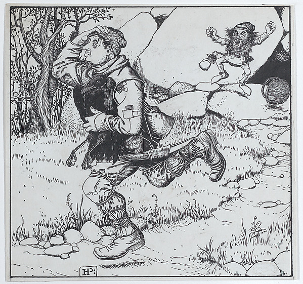 The Blacksmith Chooses Ye Raven and Runs Away With It, for "The Wonder Clock"