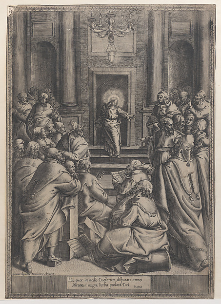 Christ Disputing in the Temple by Orazio de Santis