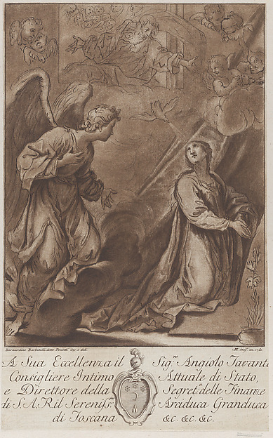 The Annunciation, after Poccetti by Bernardino Poccetti