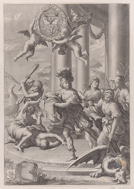 Jason carrying off the golden fleece