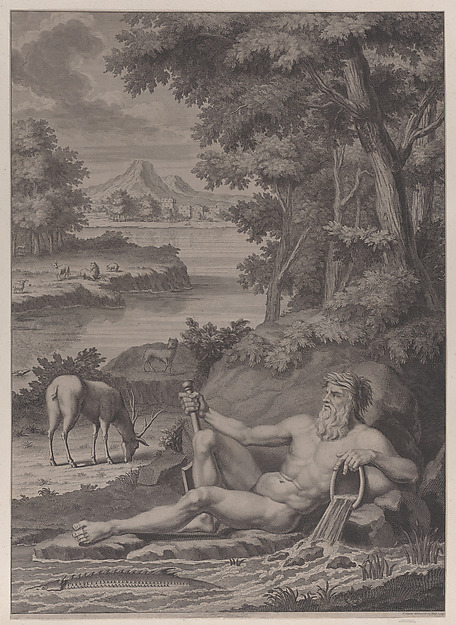 River god in a landscape