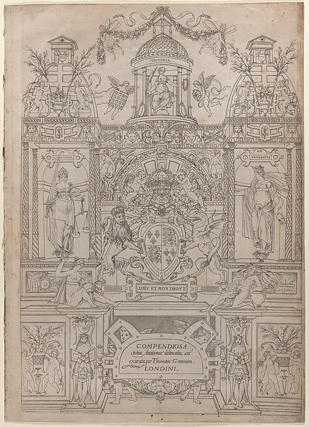 Title Page and Dedication for the "Compendiosa totius Anatomiae delineatio"
