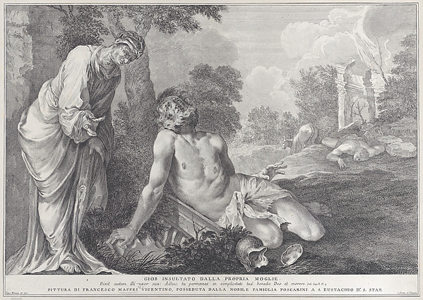 Job rebuked by his wife by Pietro Monaco