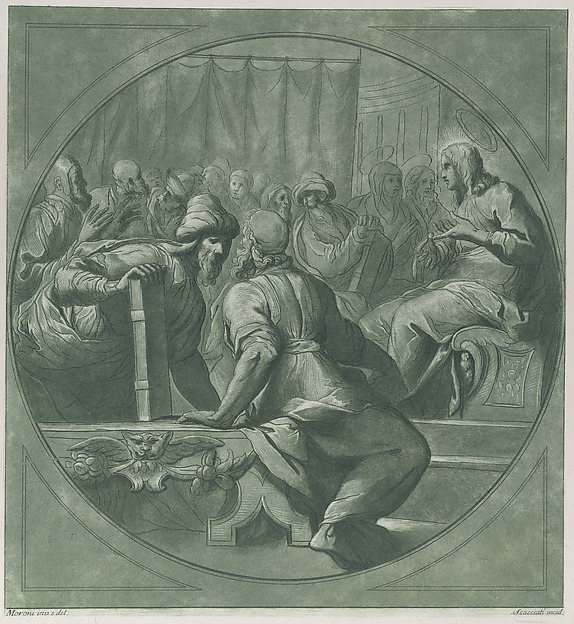 Christ confounding the doctors by Andrea Scacciati