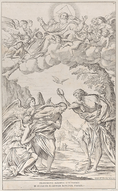 Plate 8: the Baptism of Christ by Giuseppe Maria Mitelli