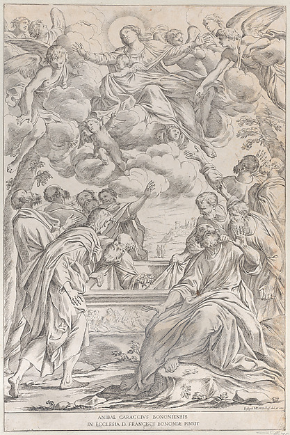 The Assumption of the Virgin, plate 3 from "Bononiensium Pictorum Celebrioris..."