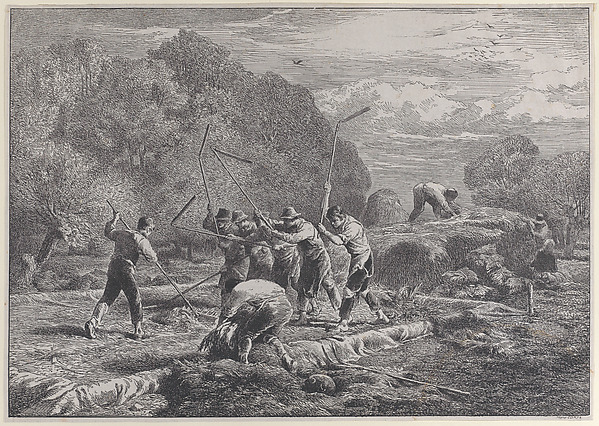 Men thrashing