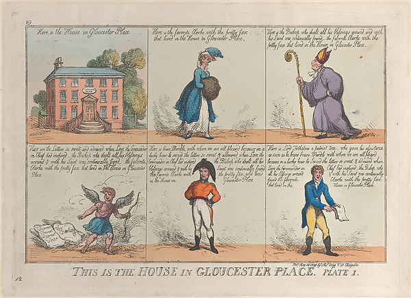 This is the House in Gloucester Place, Plate 1
