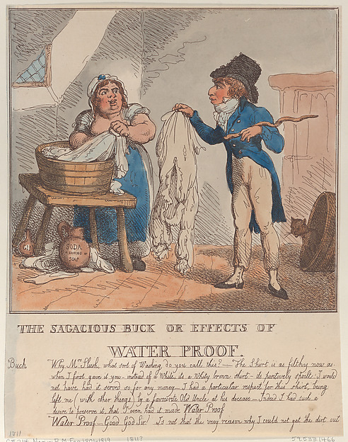 The Sagacious Buck or Effects of Water Proof by Thomas Rowlandson, The Metropolitan Museum of Art
