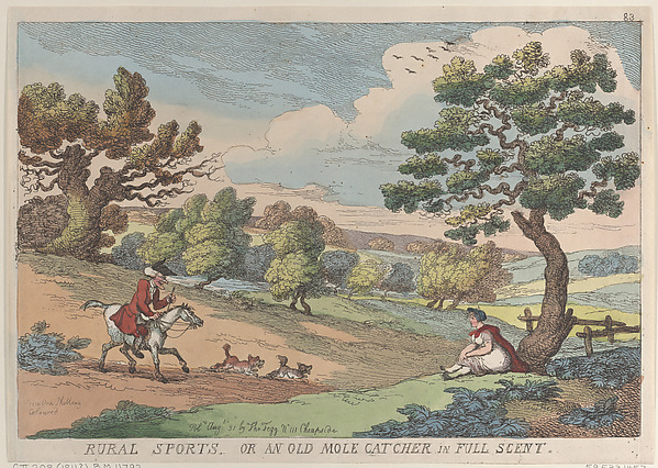 Rural Sports, or an Old Mole Catcher in Full Scent