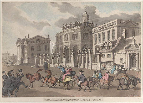 View of the Theatre, Printing House &c. Oxford