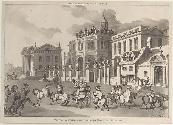 View of the Theatre, Printing House &c. Oxford