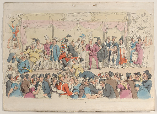 Plate 14: Richardson's Show, from "World in Miniature"