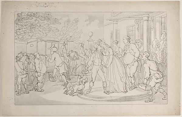 Foreign Tour: Setting Forth on His Continental Travels, The Parting from Home, from "The Dance of Life"