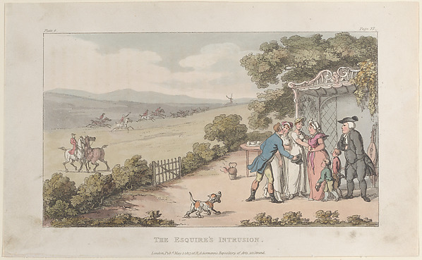 The Esquire's Intrusion, from "The Vicar of Wakefield" by Thomas Rowlandson, The Metropolitan Museum of Art