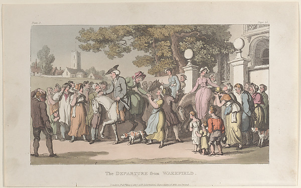 The Departure from Wakefield, from "The Vicar of Wakefield" by Thomas Rowlandson, The Metropolitan Museum of Art