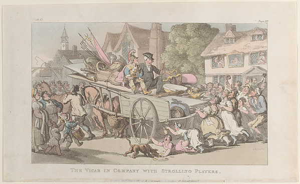 The Vicar in company with Strolling Players