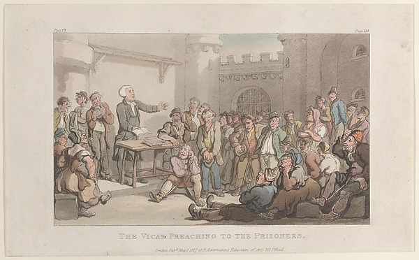 The Vicar Preaching to the Prisoners